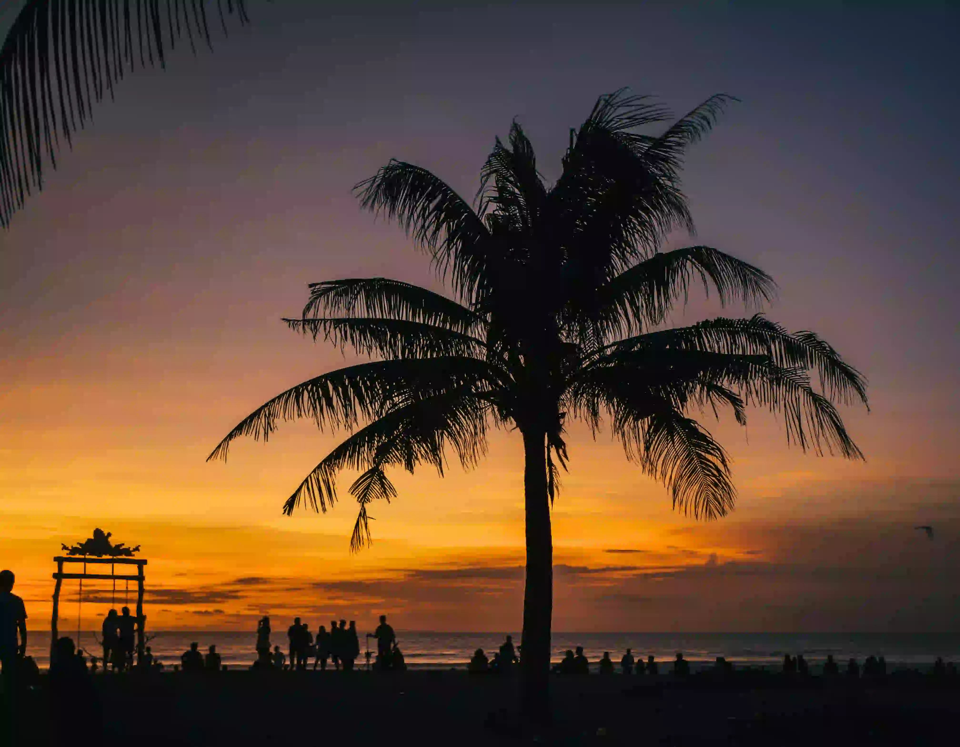 Seminyak beach sunset